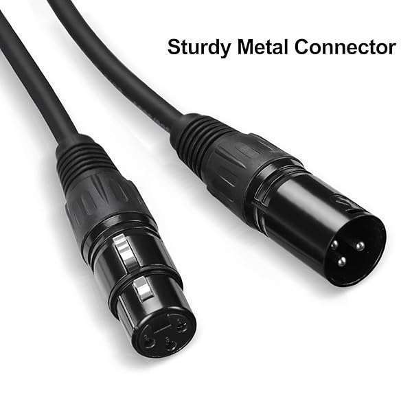 Gruolin Gruolin 10ft DMX Cable 4-Pack - 3m XLR Male to Female Cables for DMX512 Stage & DJ Lighting - View 6 of 9