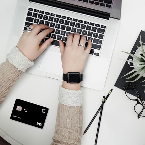 Cryptnox Cryptnox FIDO2 Security Key: Passwordless 2FA Authentication for Microsoft, Apple, Google & More - NFC Card Format - View 6 of 7