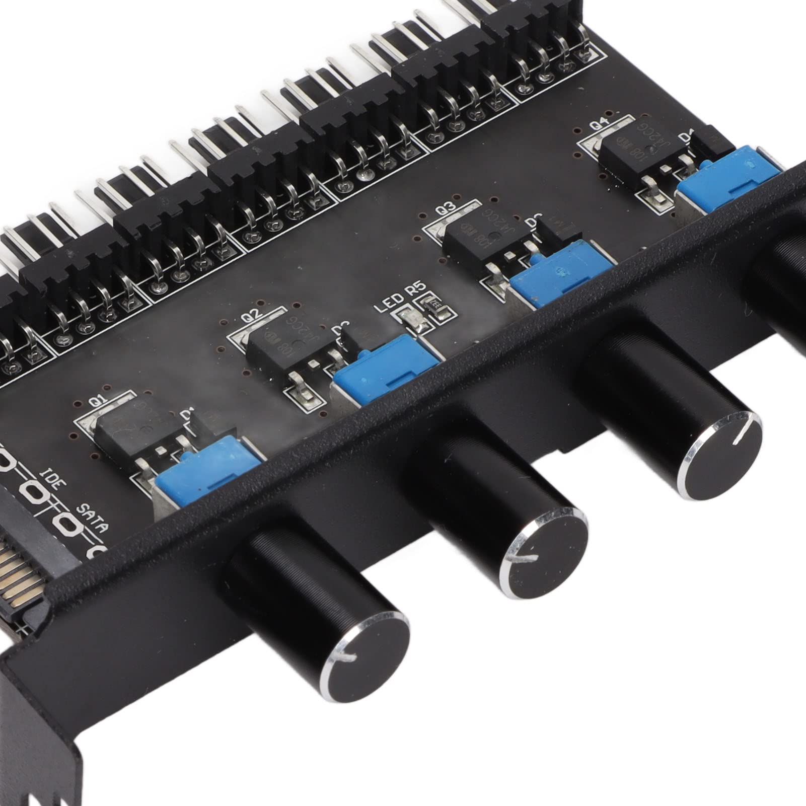 GOWENIC Chassis Fan Hub 8 Channel PC Cooling Fan Speed Controller for CPU HDD VGA PWM Fan Control Water Cooling System - View 7 of 9