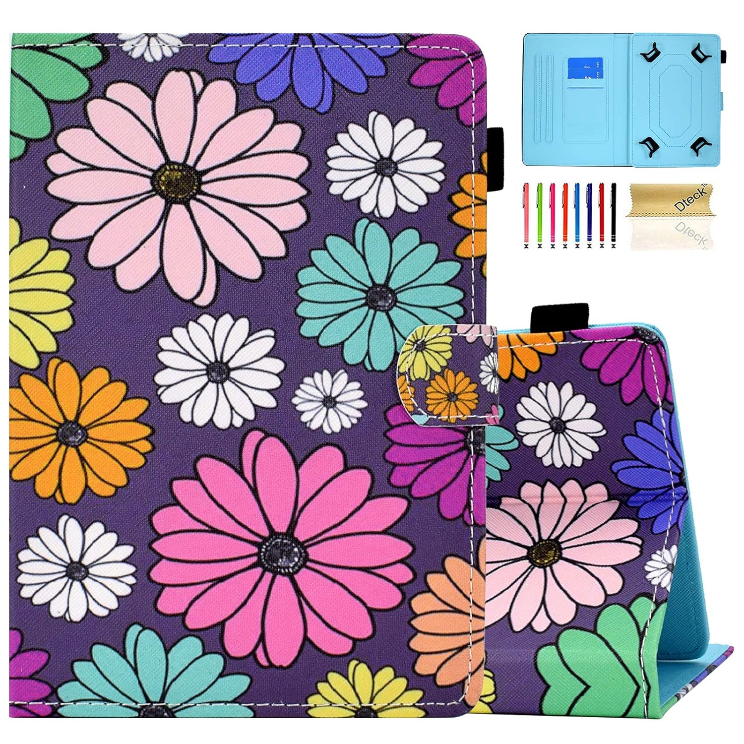 Dteck Dteck Universal Leather Case for 9.6 to 10.5 Inch Tablets with Fold Stand and Hand Strap for Android and iOS Devices - View 7 of 9