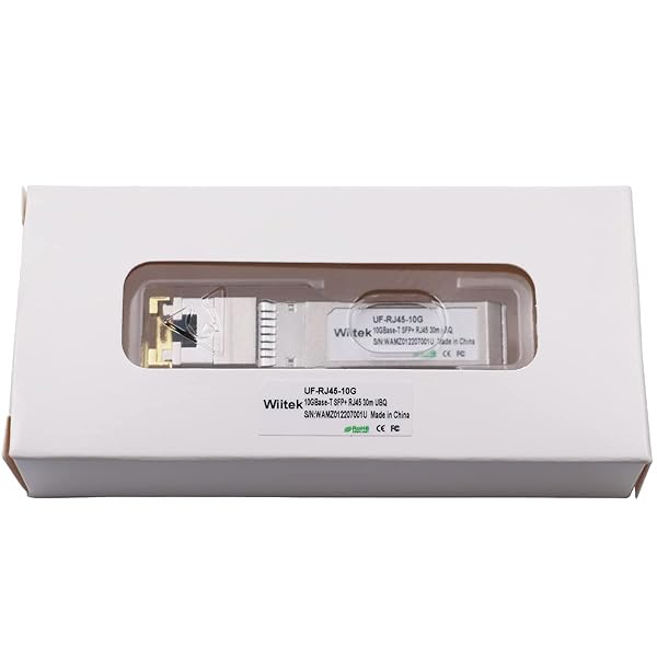 Wiitek Wiitek 10G SFP+ to RJ45 Copper Modules - Compatible with Ubiquiti Unifi UF-RJ45-10G, 30m, Cat 6a/7 Ethernet Transceiver - View 8 of 8