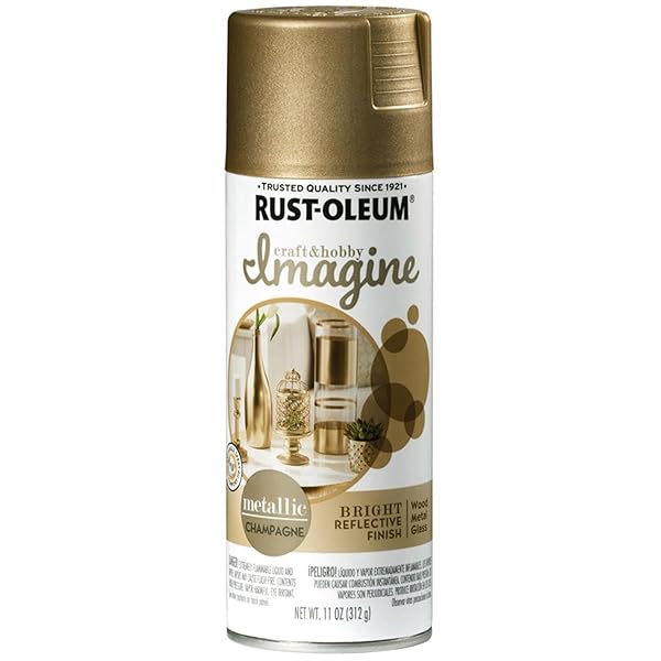 Rust-Oleum Rust-Oleum Imagine Metallic Spray Paint in Champagne - 11 oz for Craft & Hobby Projects