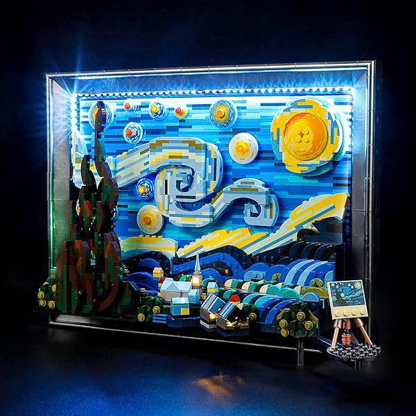 BRIKSMAX BRIKSMAX LED Lighting Kit for LEGO 21333 Vincent Van Gogh The Starry Night Remote Control Version Compatible with Lego Ideas Building Blocks - View 11 of 11