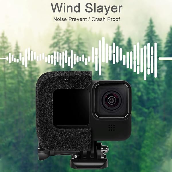 FiTSTILL FitStill Windslayer Cover Muffler for GoPro Hero 9-13 | Windproof Case & Noise Reduction Foam for Clear Audio Recording - View 5 of 10
