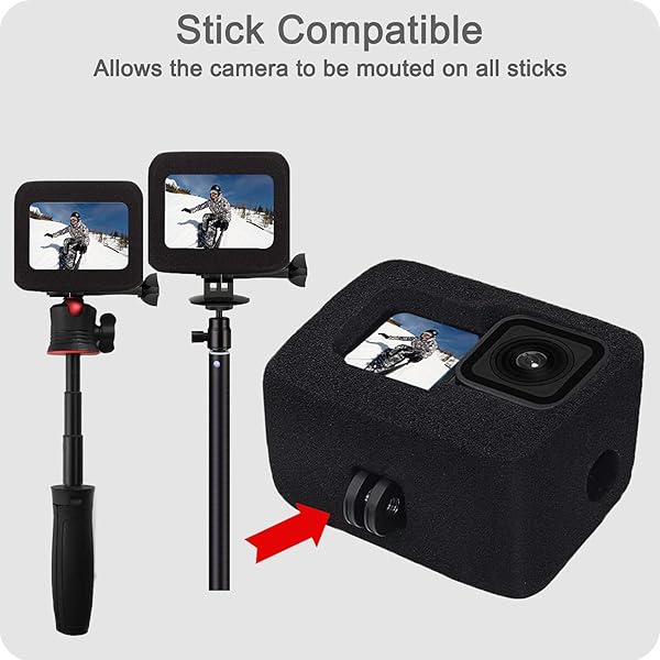 FiTSTILL FitStill Windslayer Cover Muffler for GoPro Hero 9-13 | Windproof Case & Noise Reduction Foam for Clear Audio Recording - View 6 of 10