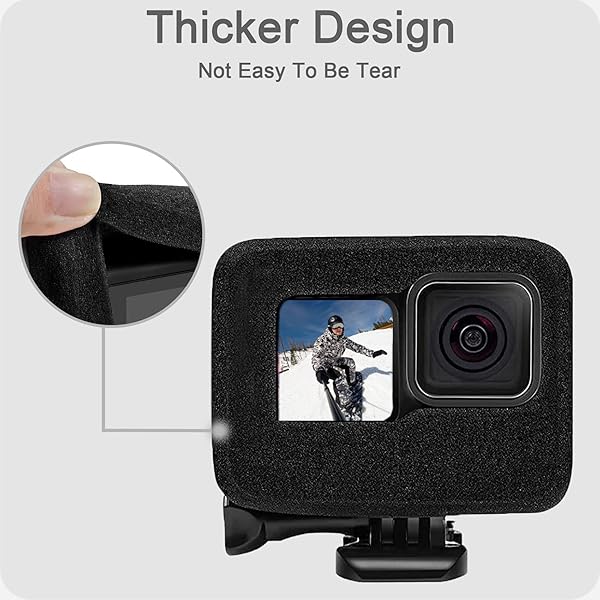 FiTSTILL FitStill Windslayer Cover Muffler for GoPro Hero 9-13 | Windproof Case & Noise Reduction Foam for Clear Audio Recording - View 8 of 10
