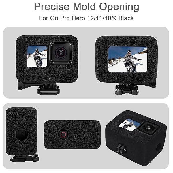 FiTSTILL FitStill Windslayer Cover Muffler for GoPro Hero 9-13 | Windproof Case & Noise Reduction Foam for Clear Audio Recording - View 9 of 10