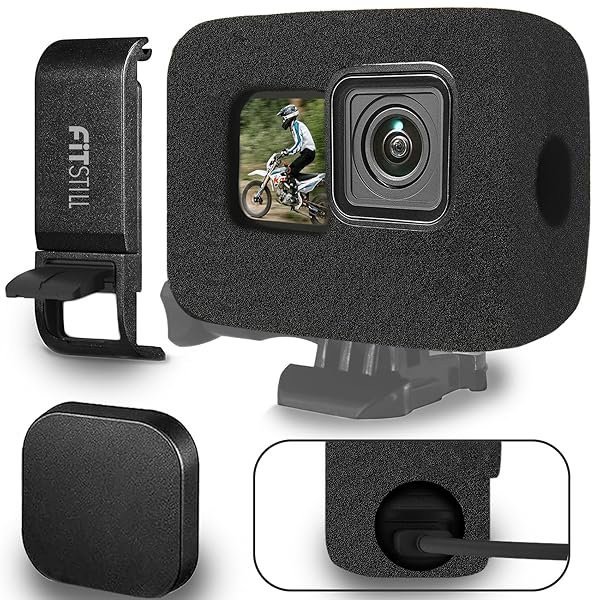 FiTSTILL FitStill Windslayer Cover Muffler for GoPro Hero 9-13 | Windproof Case & Noise Reduction Foam for Clear Audio Recording - View 2 of 10