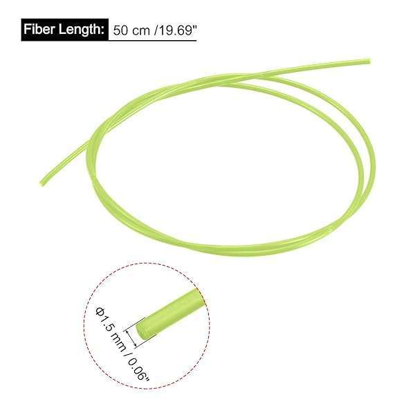 MECCANIXITY MECCANIXITY 1.5mm x 50cm PMMA Fiber Optic Rods - Green Sight Filament for Enhanced Visibility - View 3 of 5
