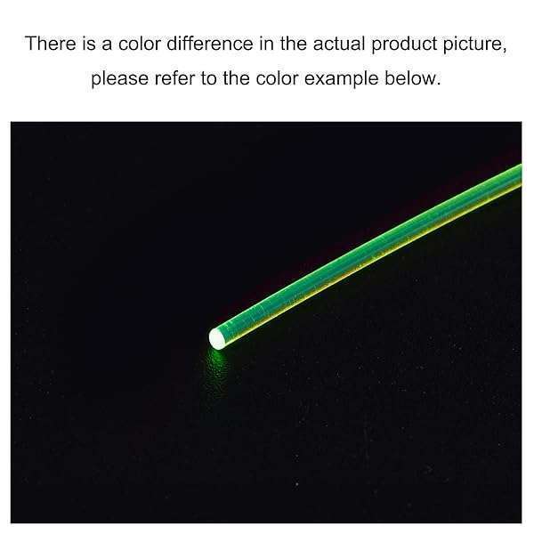 MECCANIXITY MECCANIXITY 1.5mm x 50cm PMMA Fiber Optic Rods - Green Sight Filament for Enhanced Visibility - View 4 of 5