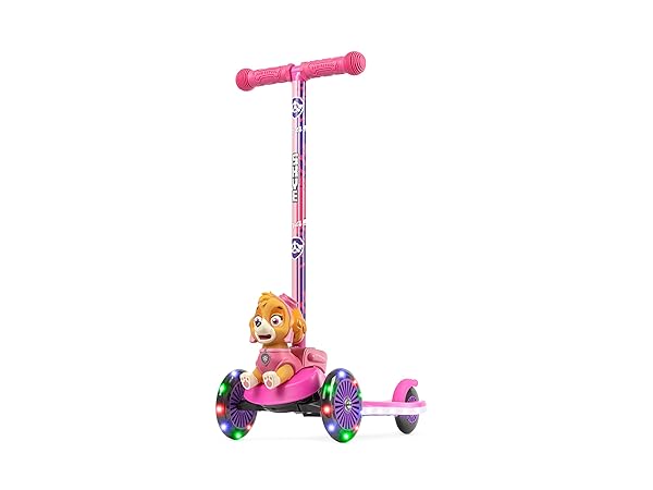 Voyager Skye Kick Scooter for Kids - 3-Wheel Light Up, Anti-Slip Deck, Lean to Steer, Lightweight, 75 LB Limit - Perfect for Ages 3+