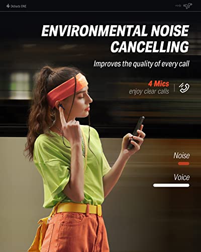 Donner Donner Wireless Earbuds: Noise Cancelling Bluetooth 5.2, 32H Playtime, Custom EQ & Fast Charging - Dobuds ONE in Blue - View 7 of 11