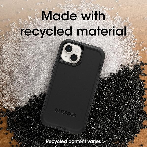 OtterBox OtterBox iPhone 14 iPhone 13 Defender Series Case Black Rugged Durable with Port Protection Holster Clip Kickstand - View 8 of 8