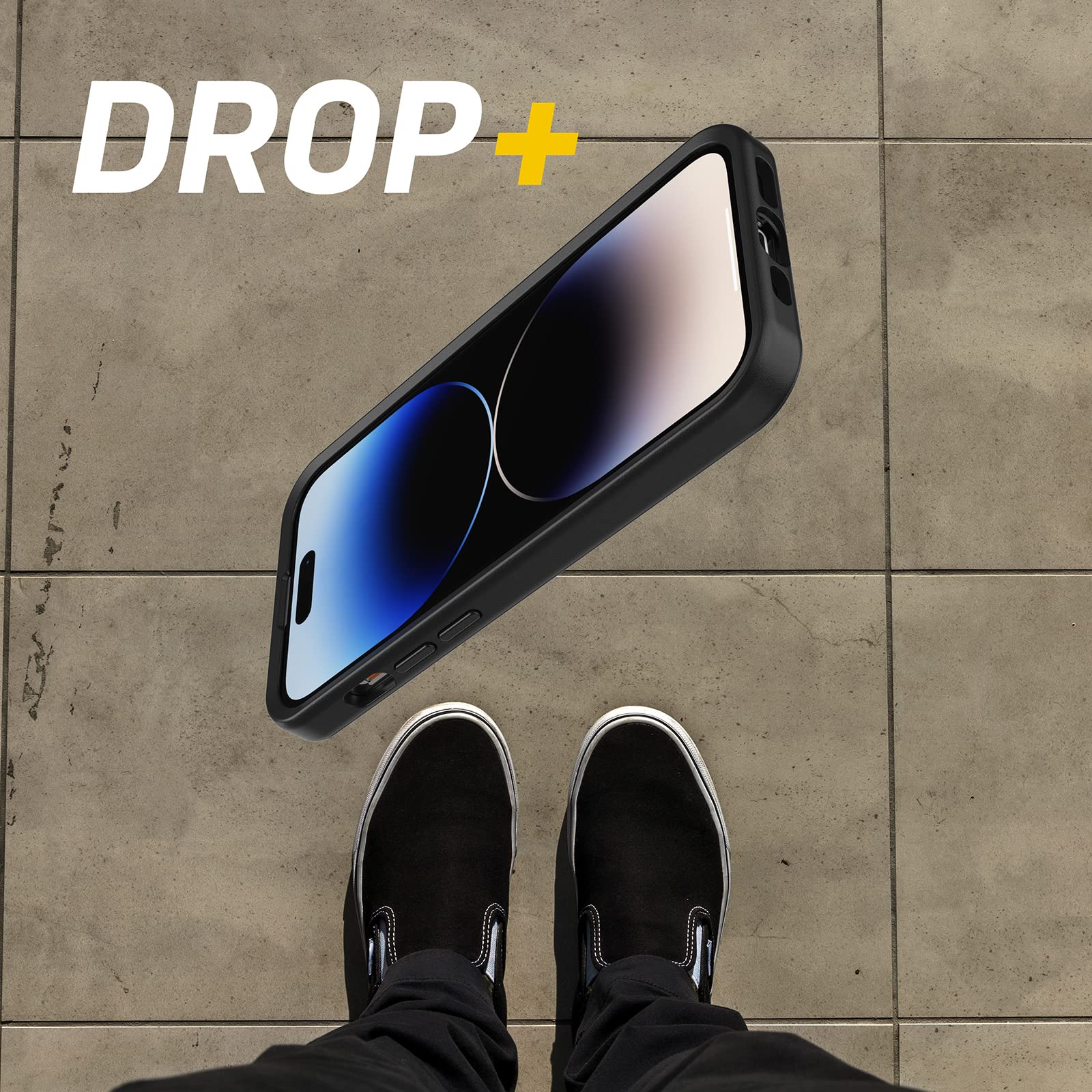 OtterBox iPhone 14 Pro Symmetry Series Case Black Sleek Design Wireless Charging Compatible Camera Screen Protection - View 4 of 6