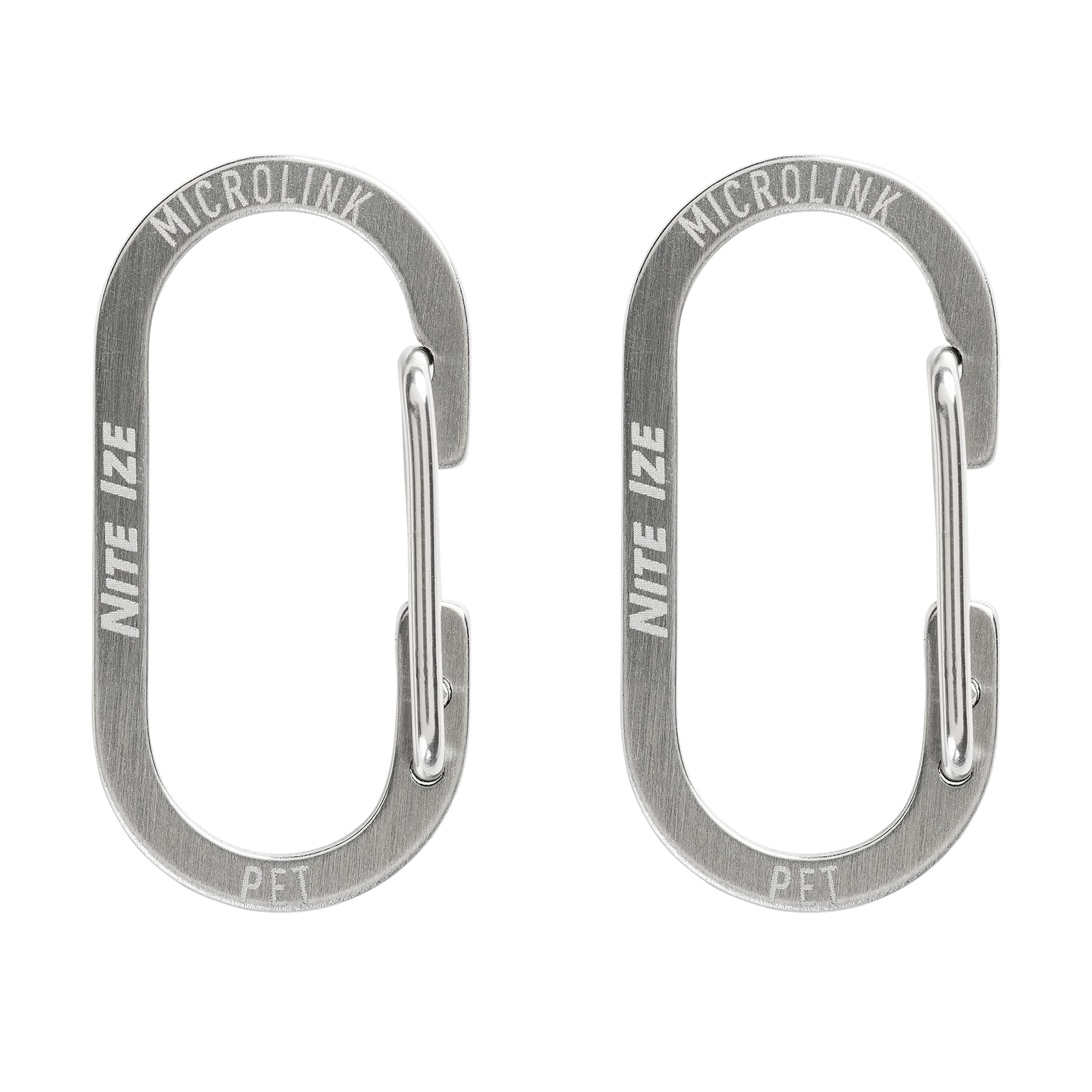 Nite Ize Nite Ize MicroLink Pet Tag Carabiner Stainless Steel Clip for Cats and Dogs 2 Count Pack of 1 - View 2 of 9