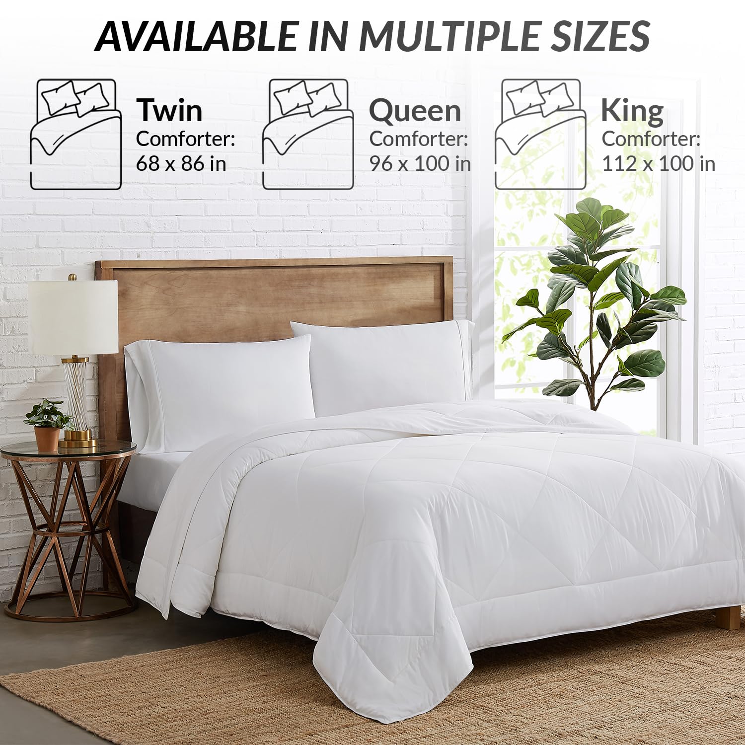 The Coldest Water Coldest Comforter Set All Seasons Down Alternative Duvet 100% Viscose Bamboo Easy Wash Breathable Lightweight Cozy Luxury Feel - View 8 of 9