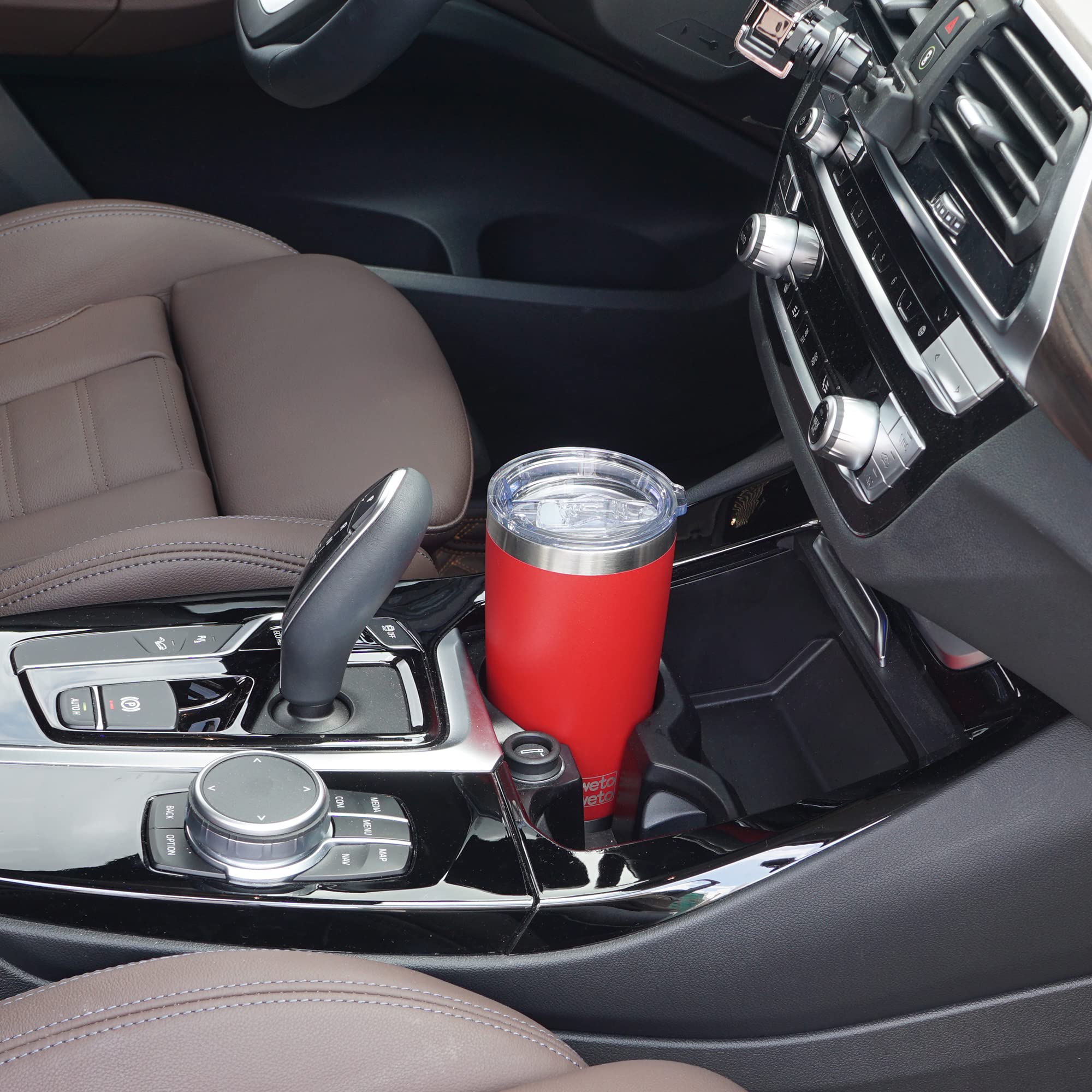 WETOWETO WETOWETO 20oz Stainless Steel Vacuum Insulated Tumbler Red Double Wall Travel Mug for Water and Coffee - View 6 of 7