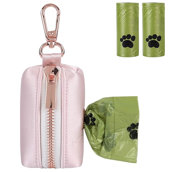 lionet paws Lionet Paws Cute Dog Poop Bag Holder with Matching Collar and Leash Dispenser for Convenient Dog Waste Management