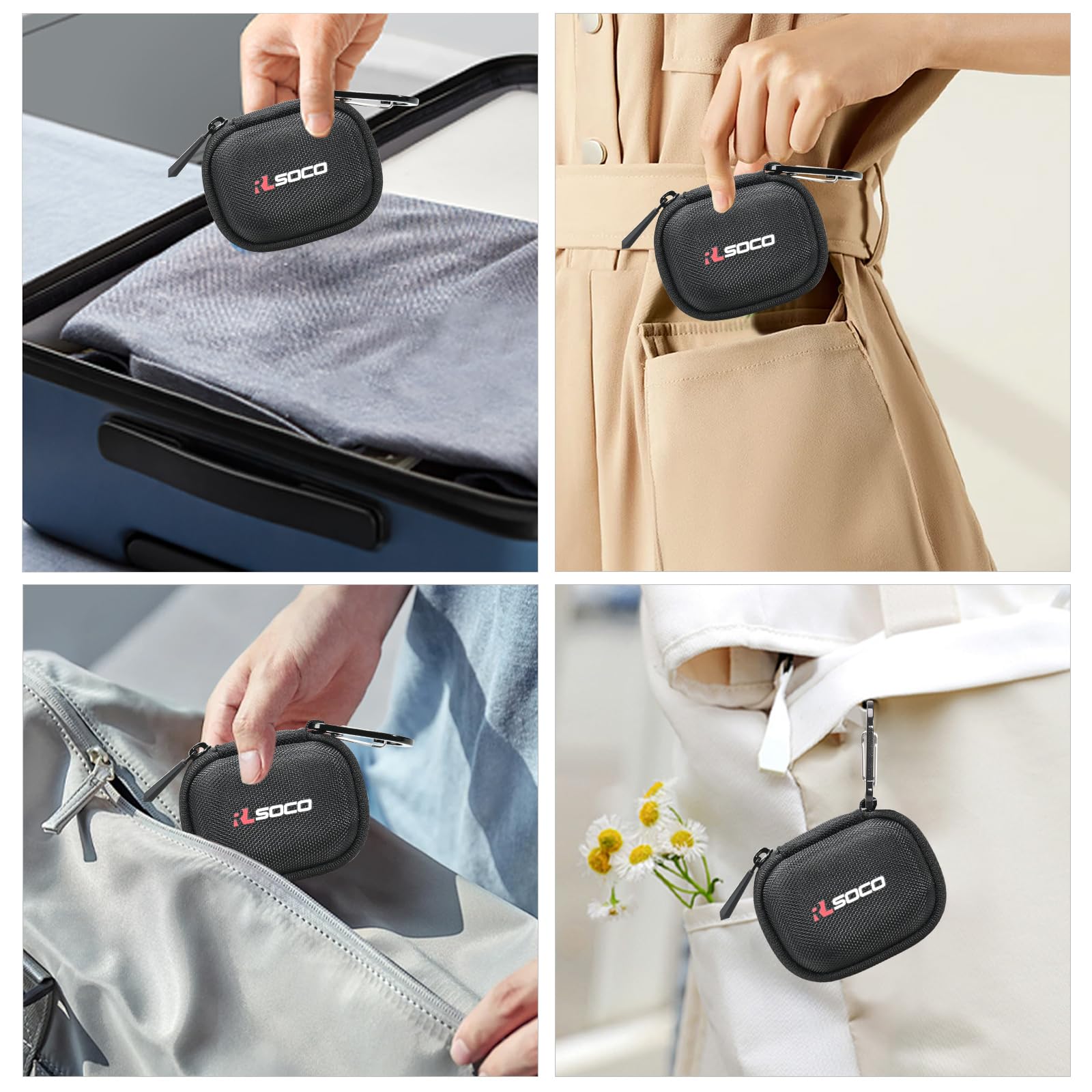 RLSOCO Hard Case and Silicon Cover for Sennheiser Momentum True Wireless 3 Black - View 6 of 7