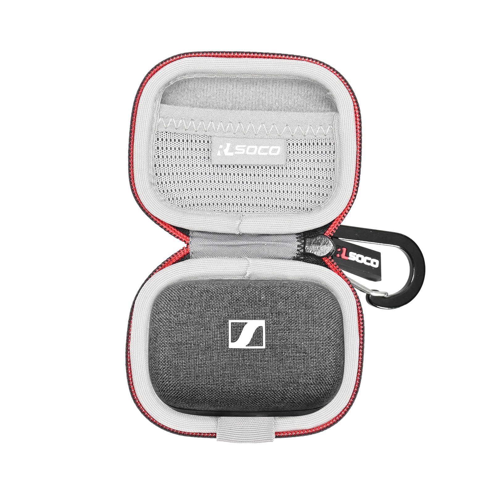RLSOCO Hard Case and Silicon Cover for Sennheiser Momentum True Wireless 3 Black