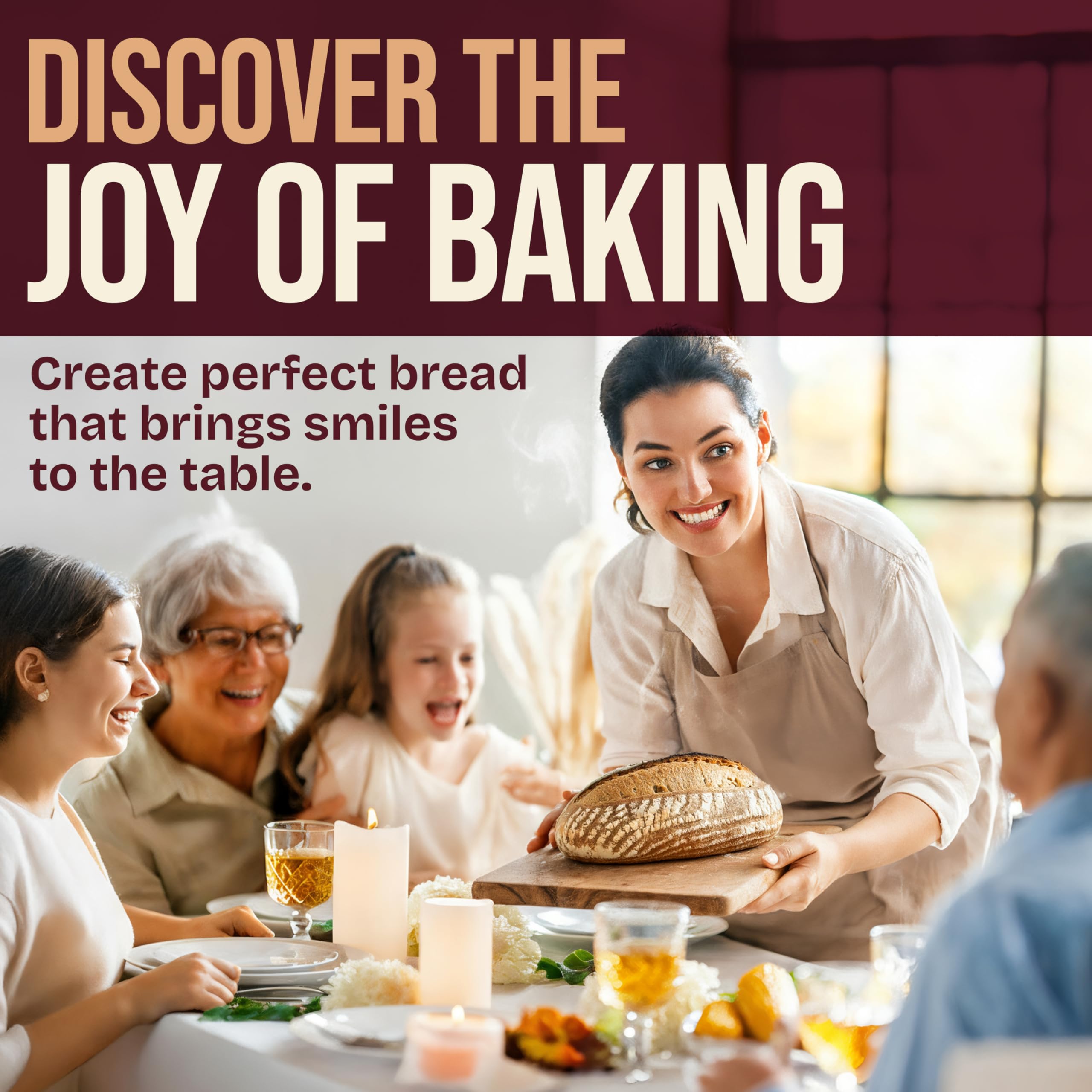 Superbaking Superbaking 10 Inch Oval Banneton Bread Proofing Basket Set for Artisan Bread Making and Baking Supplies Gifts for Bakers - View 8 of 9