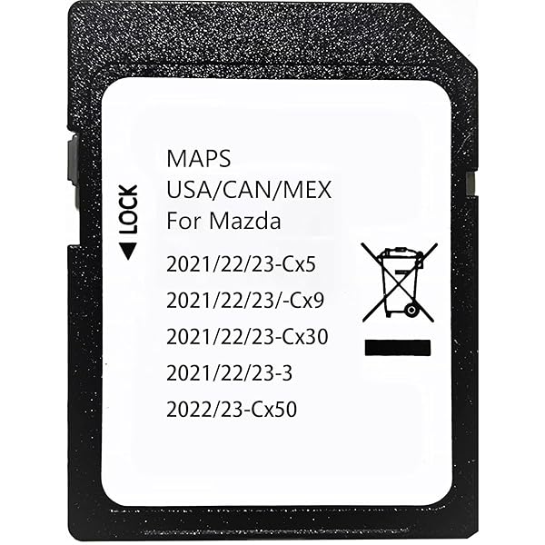 Ulfeng Latest Navigation SD Card for 2021 to 2023 Cx5 Cx9 Cx50 Mx30 Cx30 and M3 in USA Canada Mexico
