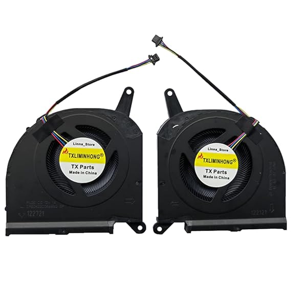 TXLIMINHONG TXLIMINHONG CPU & GPU Cooling Fan for Gigabyte Aorus 15G/15P RX7G 2021 - DFSCM22716392Q, 9mm Thick, Not for AERO 15 - View 2 of 4