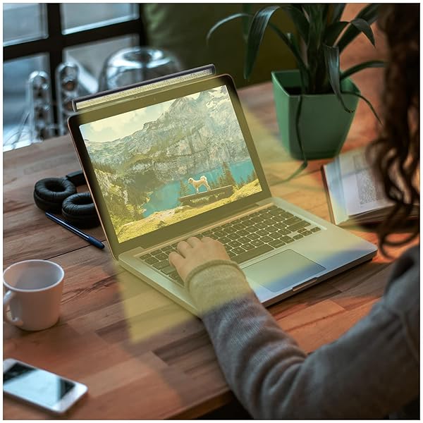 LFNOWN Laptop Monitor Light Bar USB Powered LED with 3 Color Temperature Modes for Eye Care Portable for Work Office and Travel