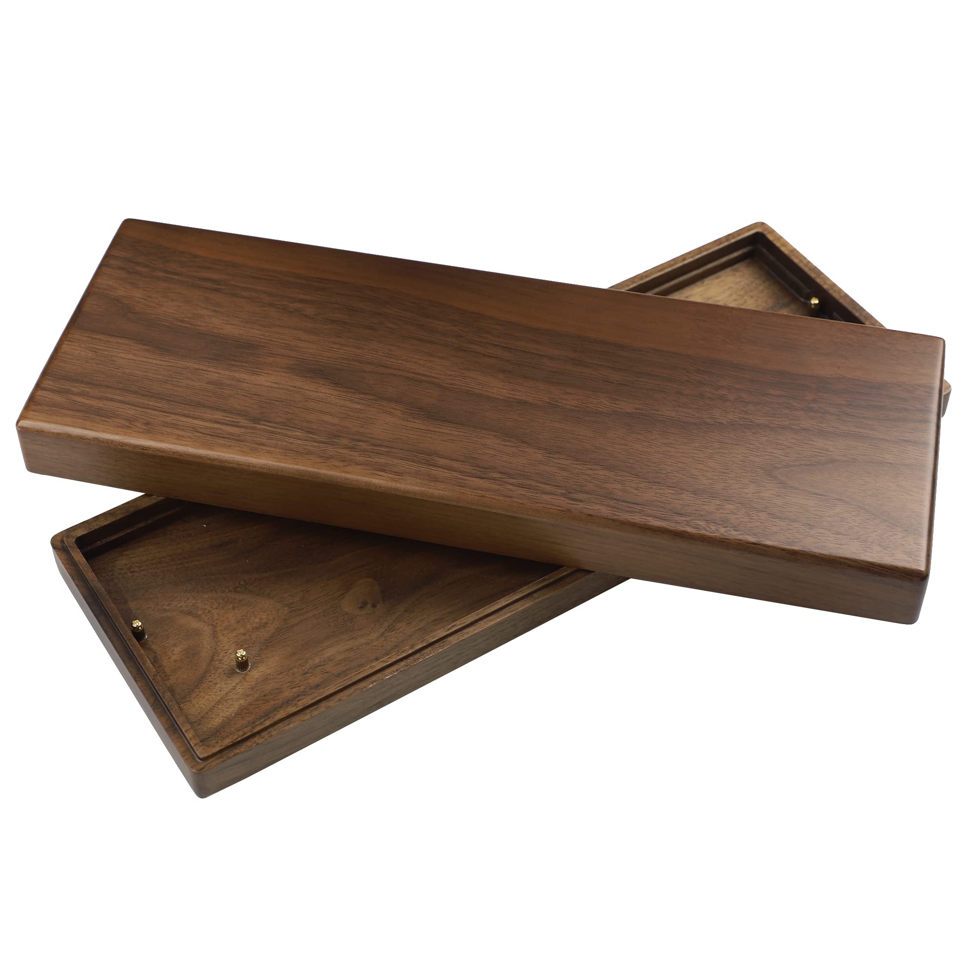 YMDK YMDK Handcraft GH60 Solid Wooden Case for 60% Mini Mechanical Gaming Keyboards Compatible with Poker2 Pok3r Faceu Walnut Box - View 2 of 6