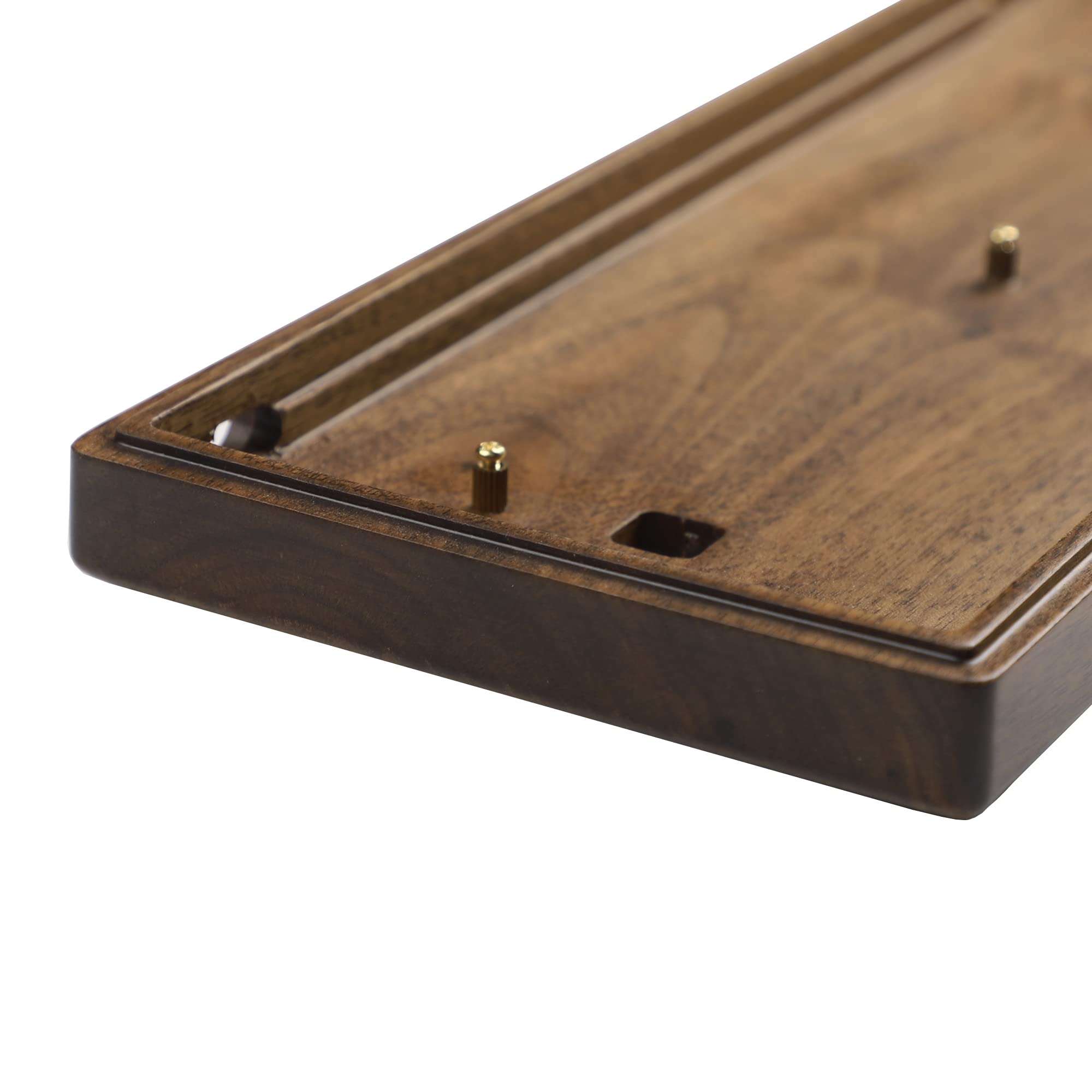 YMDK YMDK Handcraft GH60 Solid Wooden Case for 60% Mini Mechanical Gaming Keyboards Compatible with Poker2 Pok3r Faceu Walnut Box - View 4 of 6