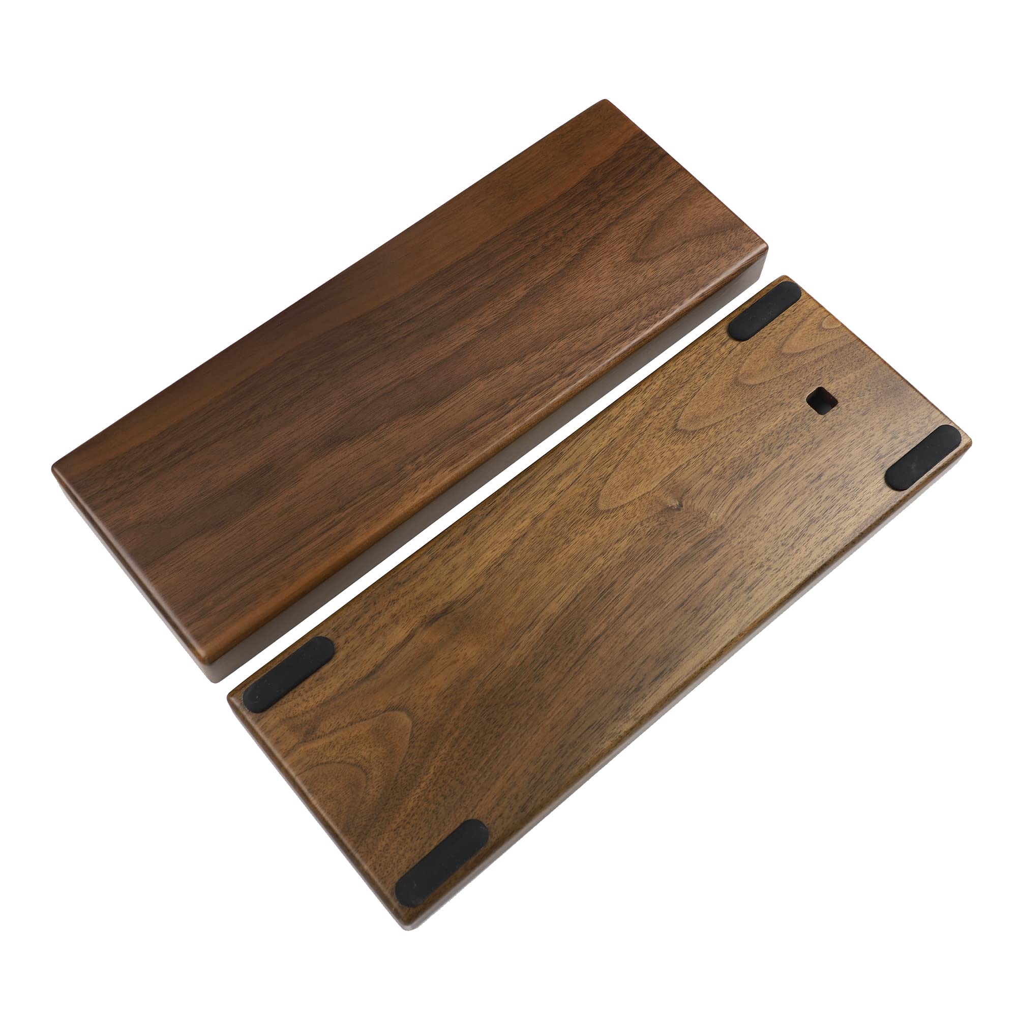 YMDK YMDK Handcraft GH60 Solid Wooden Case for 60% Mini Mechanical Gaming Keyboards Compatible with Poker2 Pok3r Faceu Walnut Box - View 6 of 6