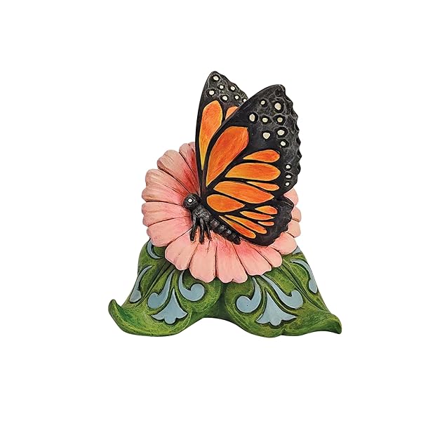 Enesco Enesco Jim Shore Four Seasons Mini Monarch Butterfly Figurine - 4 Inch Collectible