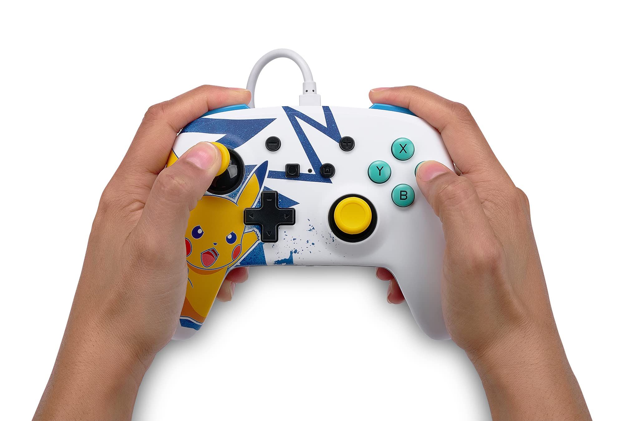 PowerA Enhanced Wired Controller for Nintendo Switch Pikachu High Voltage Gaming Accessory - View 2 of 9