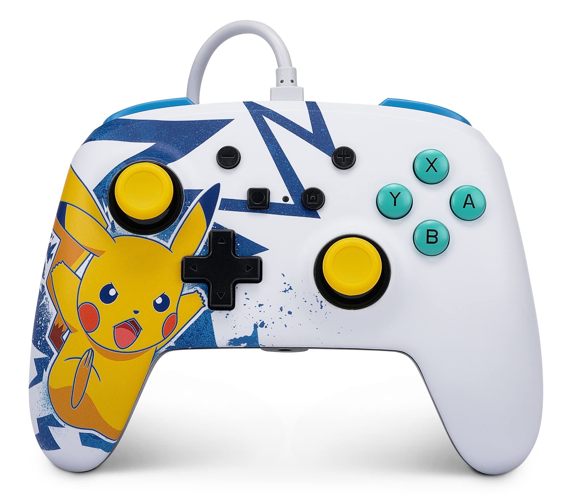 PowerA Enhanced Wired Controller for Nintendo Switch Pikachu High Voltage Gaming Accessory