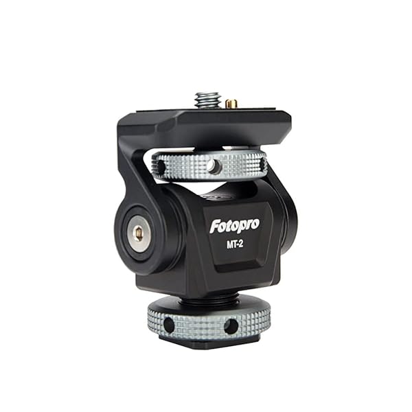 Fotopro Fotopro Field Monitor Mount with Cold Shoe Support Camera Monitor Mount Holder Tilt 180 Degree and Swivel 360 Degree for 5/7 inch Grey - View 2 of 6