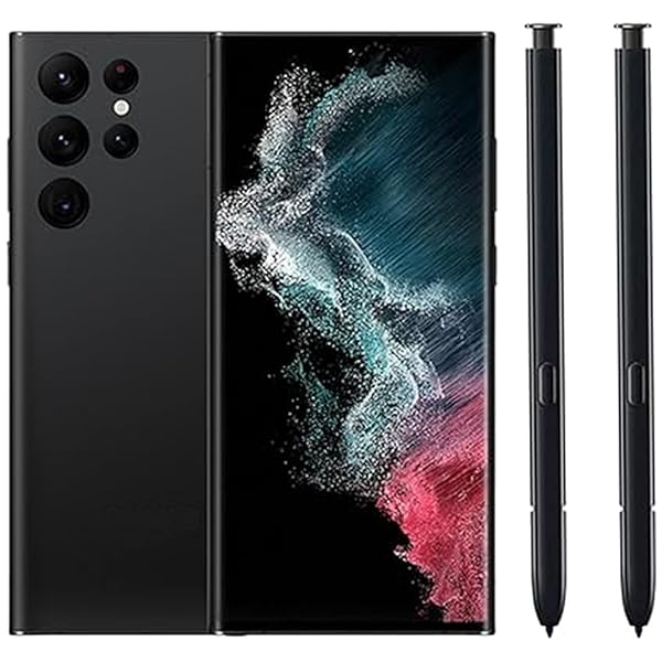 CaoXiong 2 Pack Galaxy S22 Ultra S Pen Replacement - Non-Bluetooth Stylus for Samsung Galaxy S22 Ultra 5G (Phantom Black)