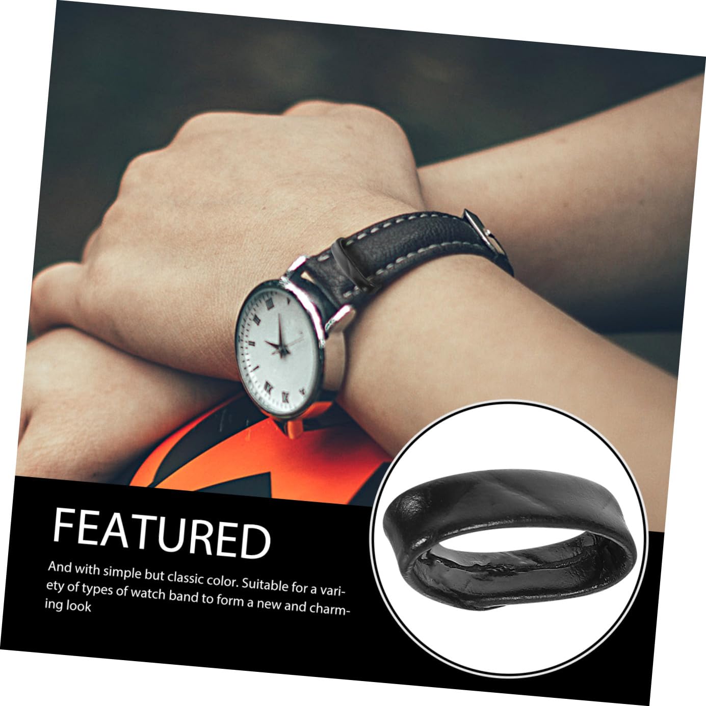 ULTECHNOVO Leather Watch Band Replacement Loop Holder 6pcs 18mm 20mm 22mm Strap Keeper Fastener Supplies - View 4 of 9