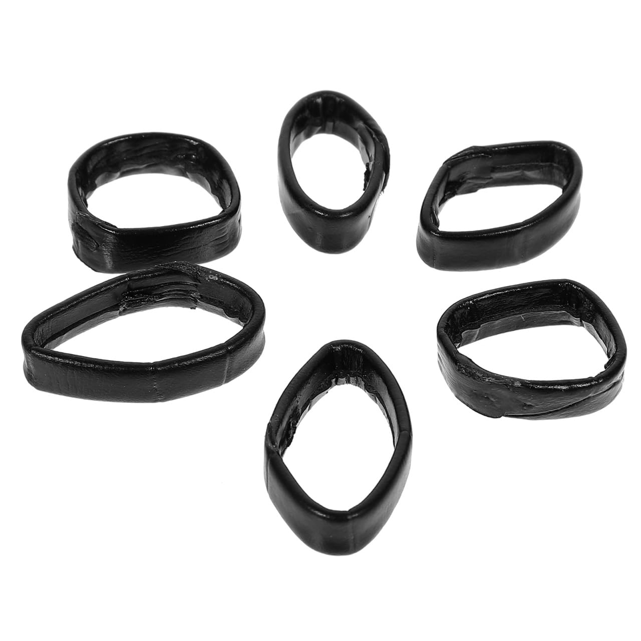 ULTECHNOVO Leather Watch Band Replacement Loop Holder 6pcs 18mm 20mm 22mm Strap Keeper Fastener Supplies