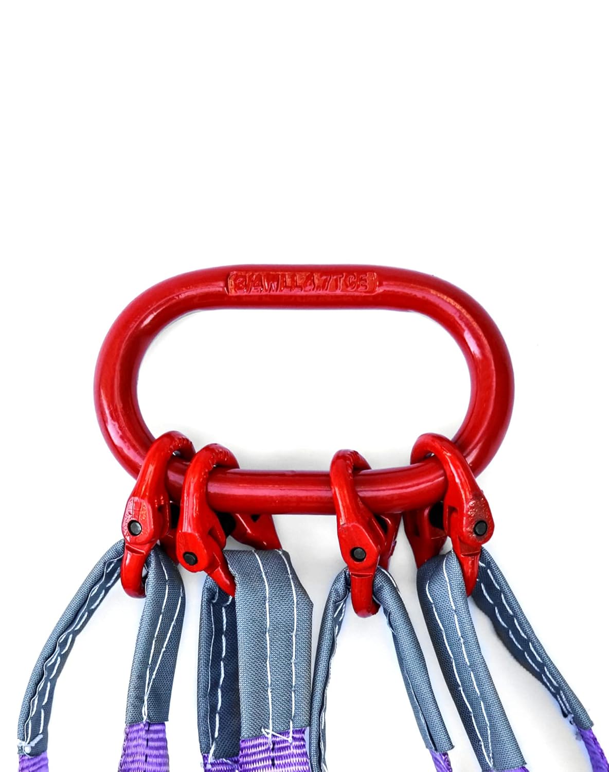 QWORK QWORK 5Ft Chain Sling 3T Capacity 6600lbs G80 Alloy Steel with 4 Legs Grab Hook for Safe Towing and Cargo Handling - View 3 of 9