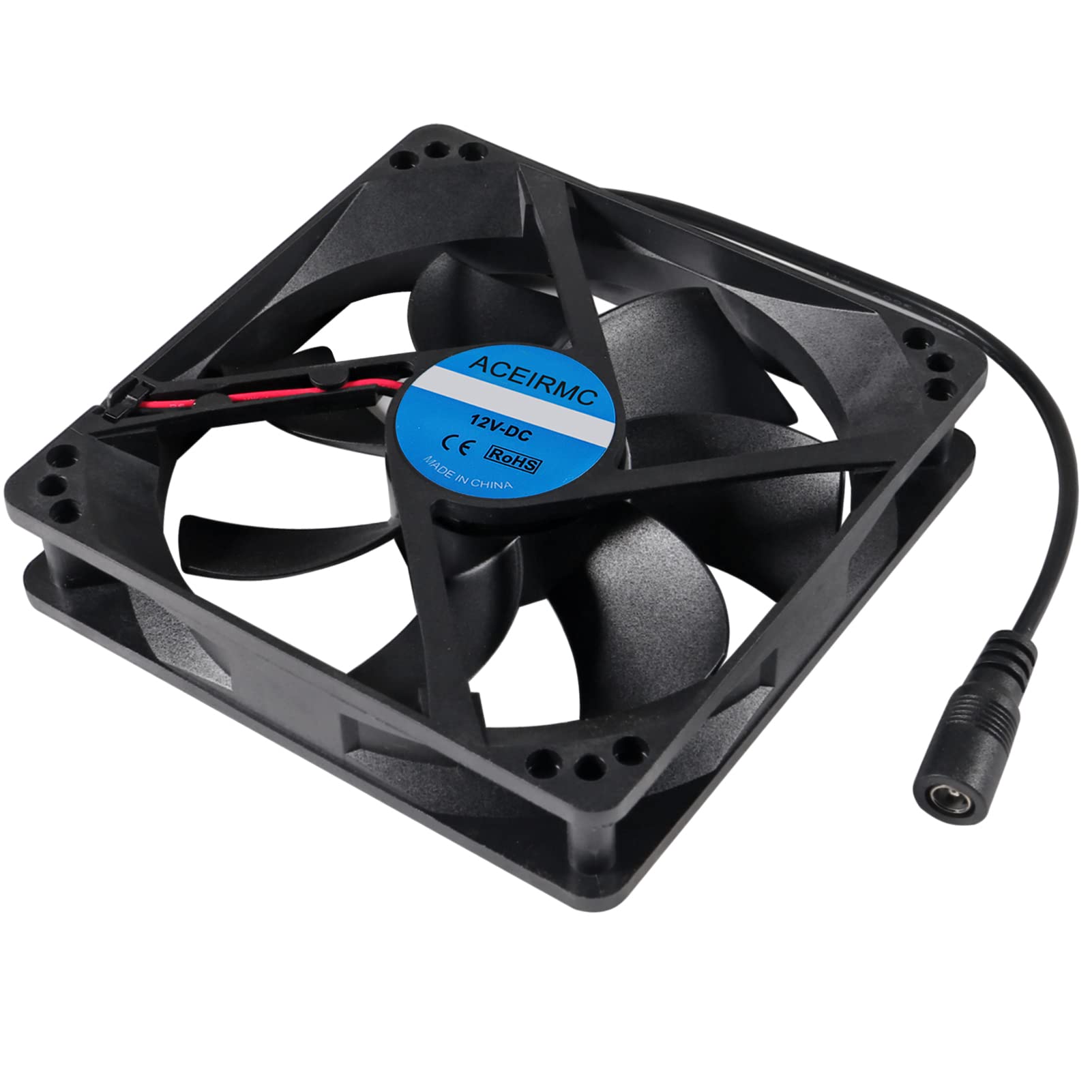 ACEIRMC 2pcs 120x25mm AC Powered Blower Cooling Fan Dual-Ball Bearings with Speed Controller for Receiver DVR PlayStation Xbox Compatible - View 7 of 7