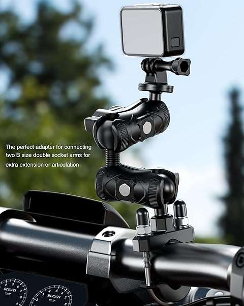 BRCOVAN Buy BRCOVAN 1'' Ball to 1'' Ball Adapter for RAM Mounts - Aluminum Alloy, B Size Double Socket Arm - View 7 of 7