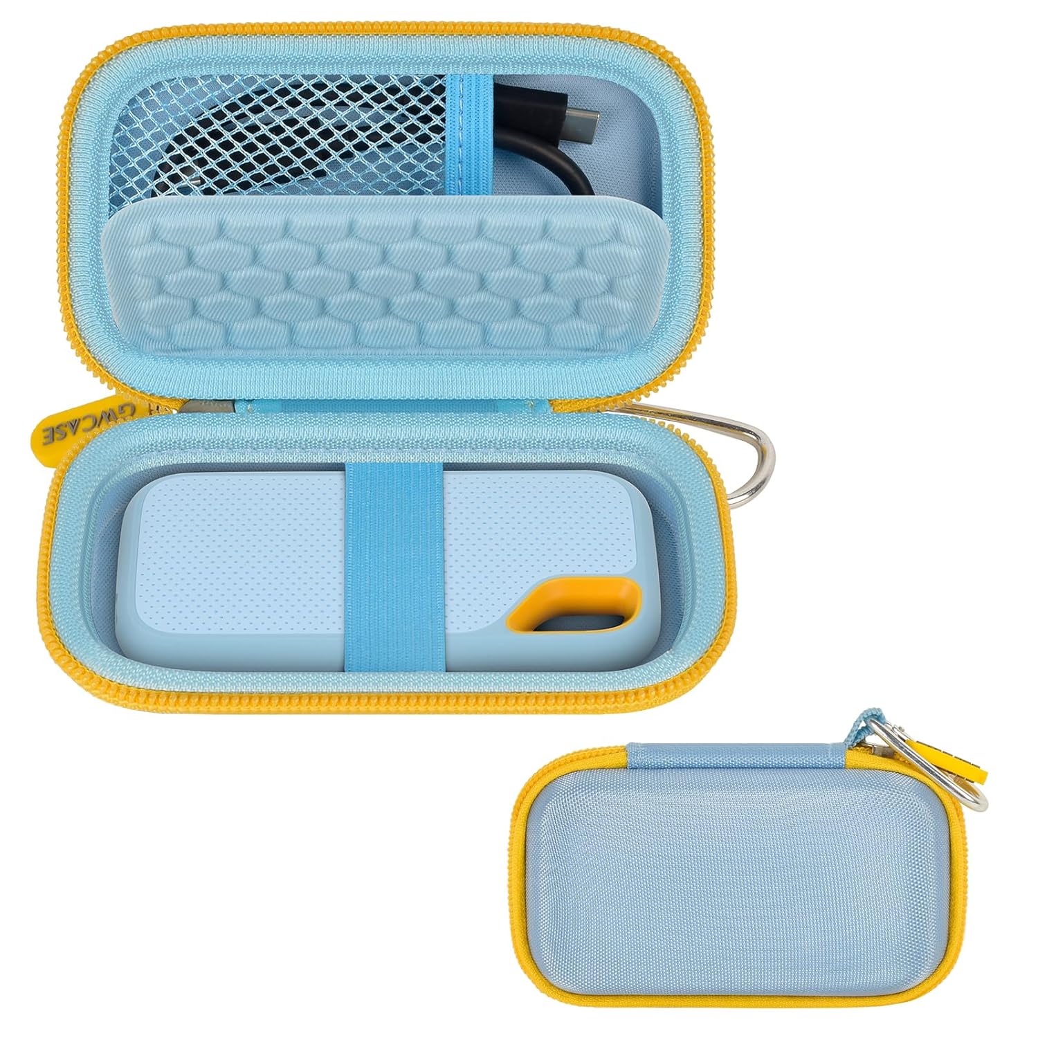 GWCASE Hard Case for SanDisk Extreme PRO 500GB 1TB 2TB 4TB Portable SSD and Crucial X8 Solid State Drive Travel Holder Black - View 9 of 9