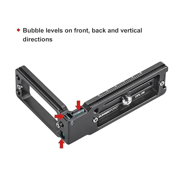 SUNWAYFOTO Buy SUNWAYFOTO DPL-09 L Bracket: Arca Swiss Quick Release Plate for DSLR Cameras - View 6 of 11