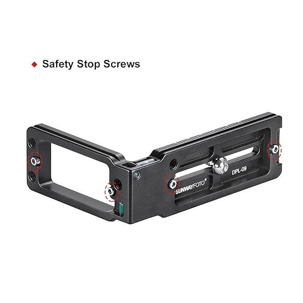 SUNWAYFOTO Buy SUNWAYFOTO DPL-09 L Bracket: Arca Swiss Quick Release Plate for DSLR Cameras - View 8 of 11