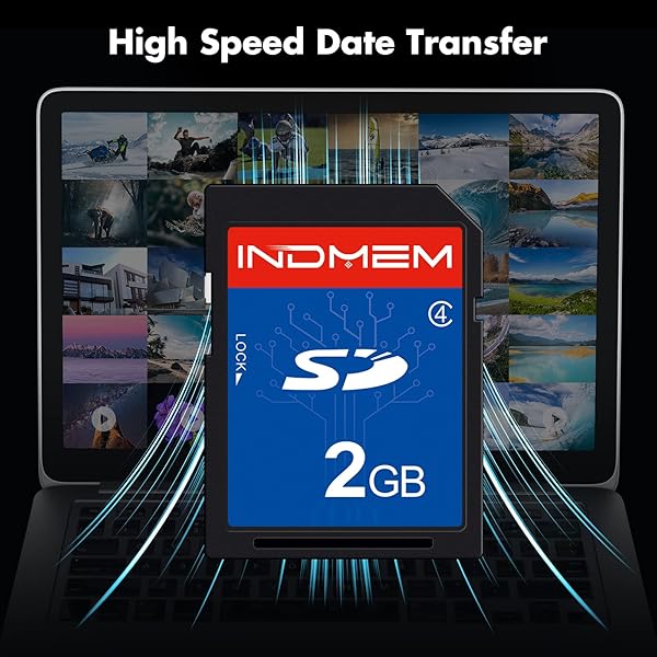 Sinobright INDMEM 5 Pack 2GB Class 4 SD Cards High Speed Flash Memory for Cameras and Devices - View 6 of 9