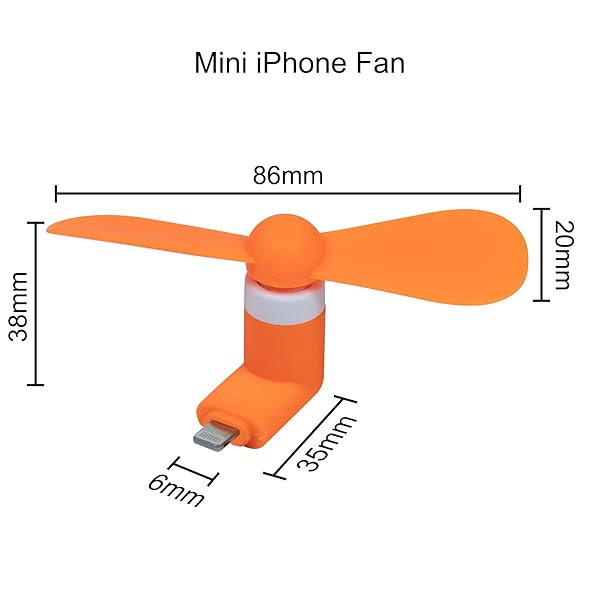 MIUOLV MIUOLV iPhone Fan 3-Pack: Portable Mini Fans for iPhone 14/13/12/11/X Series & iPad - Stay Cool Anywhere! - View 5 of 10