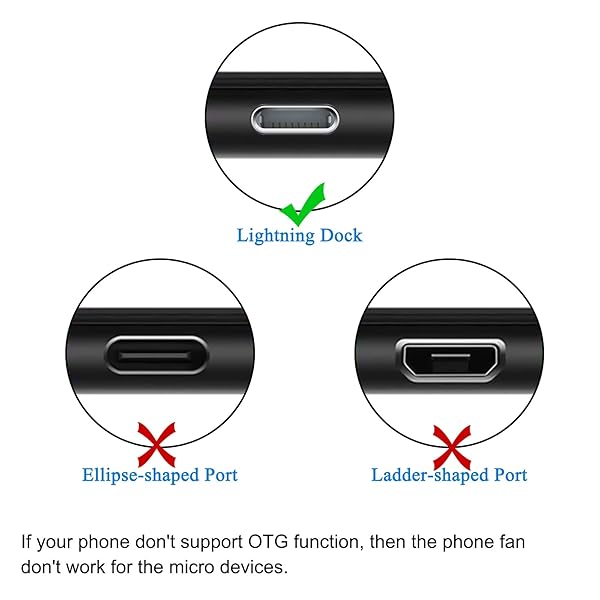 MIUOLV MIUOLV iPhone Fan 3-Pack: Portable Mini Fans for iPhone 14/13/12/11/X Series & iPad - Stay Cool Anywhere! - View 8 of 10