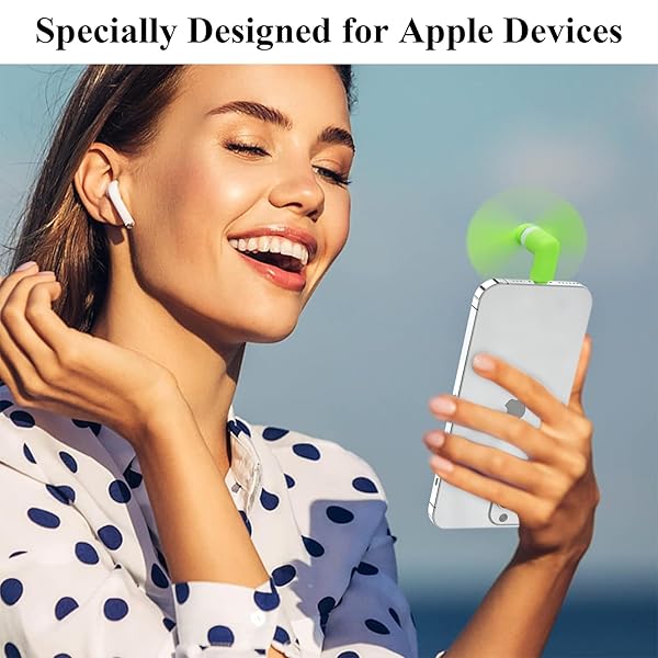 MIUOLV MIUOLV iPhone Fan 3-Pack: Portable Mini Fans for iPhone 14/13/12/11/X Series & iPad - Stay Cool Anywhere! - View 10 of 10