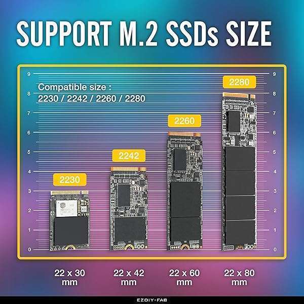 EZDIY-FAB EZDIY-FAB Quad M.2 PCIe Expansion Card: Boost SSD Performance with Heatsink & RAID Support for Intel & AMD - View 9 of 11