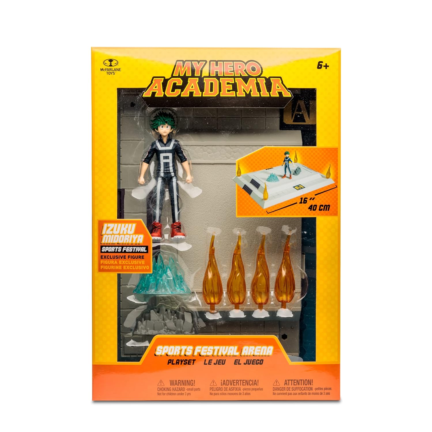 McFarlane Toys McFarlane Toys My Hero Academia Sports Festival Arena with Midoriya Figure - Ultimate Role Play Set - View 8 of 8
